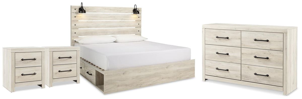 J&M Furniture - Ashley Furniture - Cambeck King Panel Storage Bed, Dresser and 2 Nightstands - King Panel Storage Bed, Dresser and 2 Nightstands - B192B118