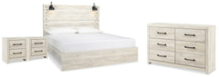 J&M Furniture - Ashley Furniture - Cambeck King Panel Bed, Dresser and 2 Nightstands - King Panel Bed, Dresser and 2 Nightstands - B192B117