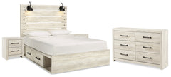 J&M Furniture - Ashley Furniture - Cambeck Queen Panel Bed with Storage, Dresser and 2 Nightstands - Queen Panel Bed with Storage, Dresser and 2 Nightstands - B192B99
