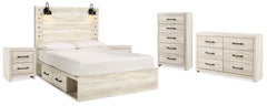 J&M Furniture - Ashley Furniture - Cambeck King Storage Bed, Dresser, Chest and 2 Nightstands - King Storage Bed, Dresser, Chest and 2 Nightstands - B192B107