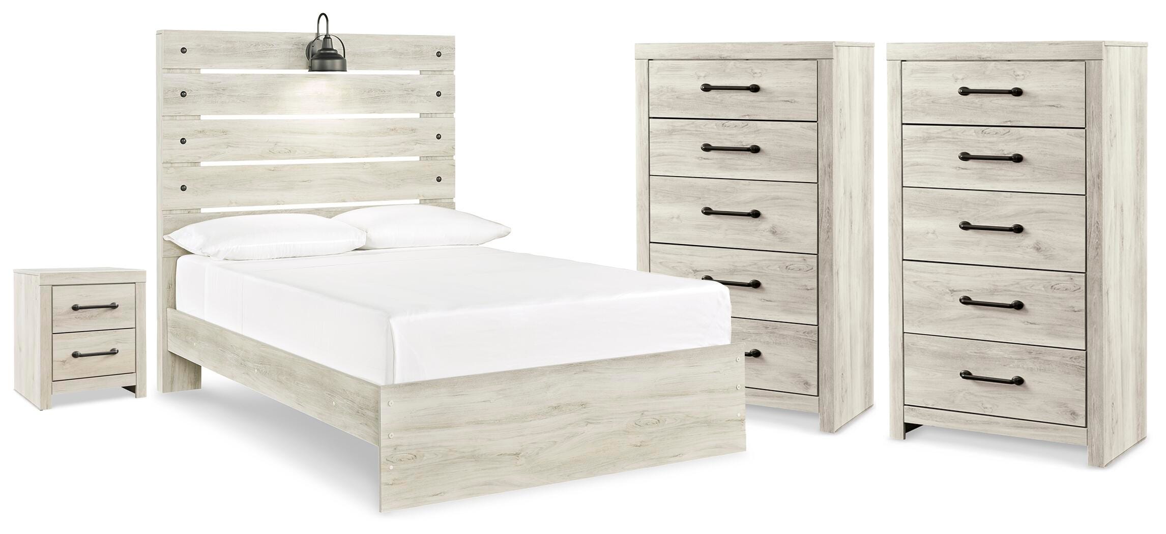 J&M Furniture - Ashley Furniture - Cambeck Full Panel Storage Bed, 2 Chests and 1 Nightstand - Full Panel Storage Bed, 2 Chests and 1 Nightstand - B192B136