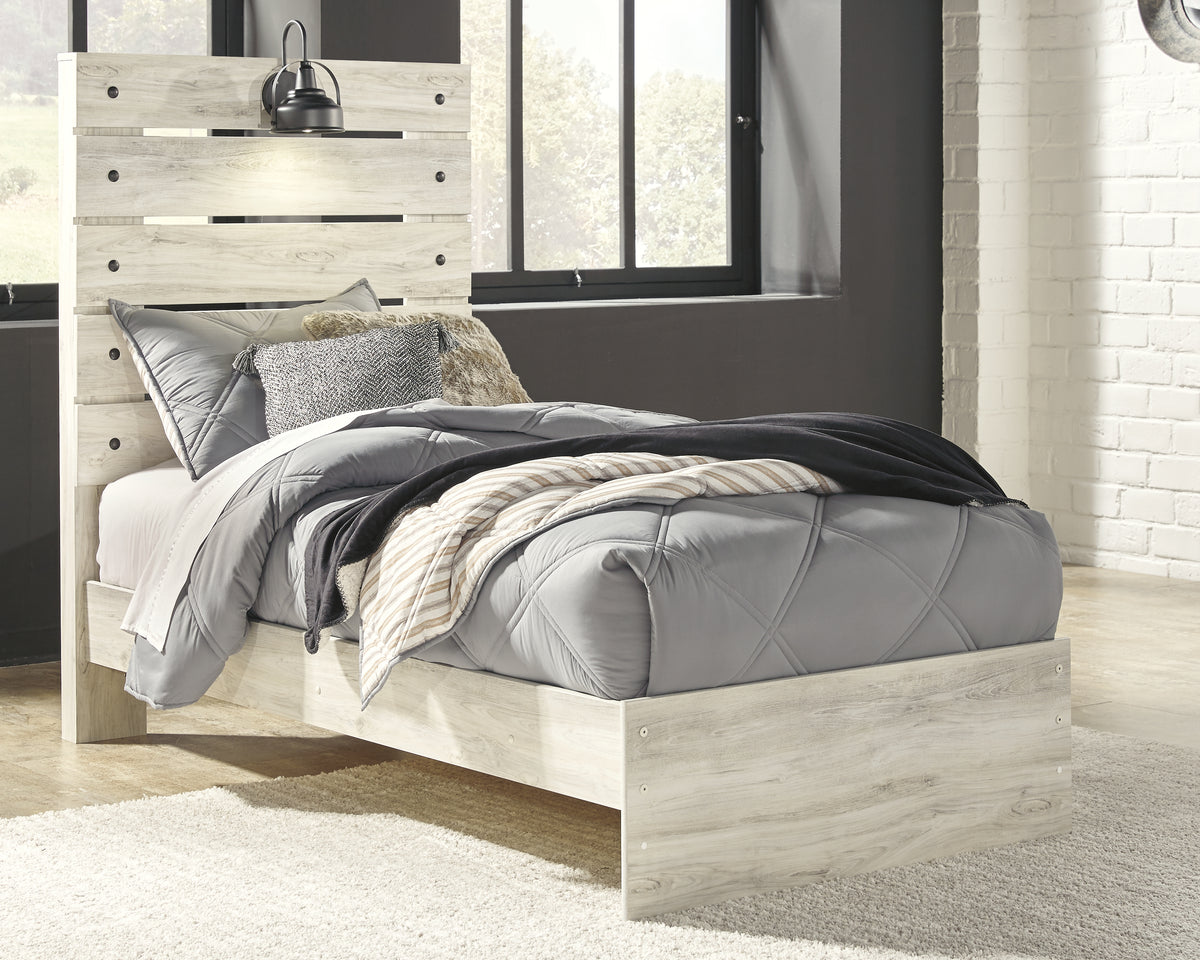 J&M Furniture - Ashley Furniture - Cambeck Twin Panel Bed - Twin Panel Bed / Whitewash - B192B2