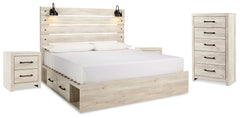 J&M Furniture - Ashley Furniture - Cambeck King Panel Bed with Storage, Chest and 2 Nightstands - King Panel Bed with Storage, Chest and 2 Nightstands - B192B80