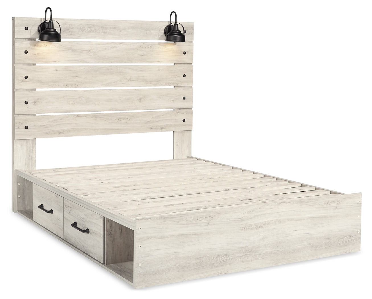 Cambeck Queen Panel Bed with 2 Storage Drawers