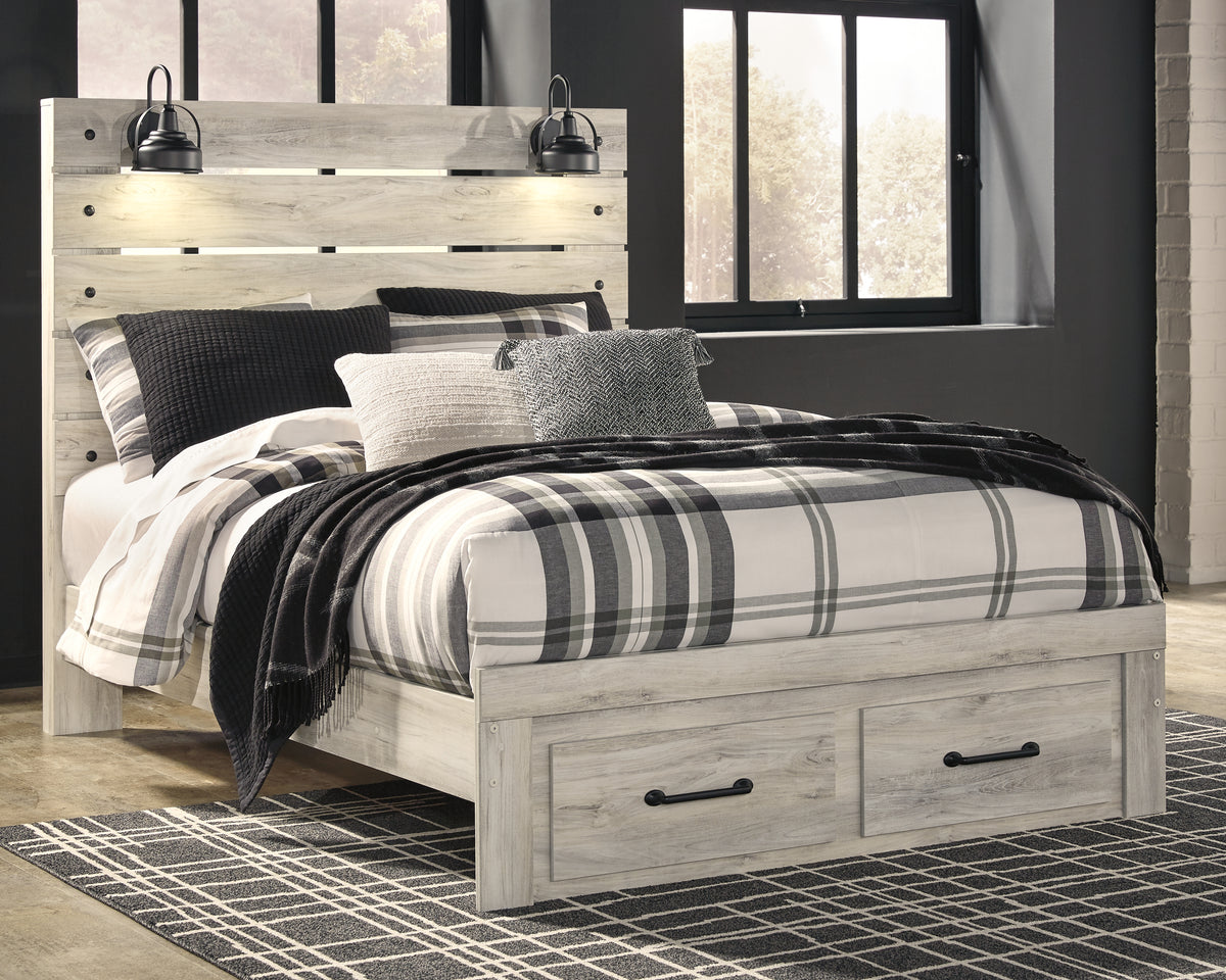 J&M Furniture - Ashley Furniture - Cambeck Queen Panel Bed with 2 Storage Drawers - Queen Panel Bed with 2 Storage Drawers - B192B8