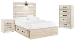 J&M Furniture - Ashley Furniture - Cambeck Full Panel Bed with Storage, Chest and Nightstand - Full Panel Bed with Storage, Chest and Nightstand - B192B95