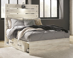 J&M Furniture - Ashley Furniture - Cambeck Full Panel Bed with 4 Storage Drawers - Full Panel Bed with 4 Storage Drawers / Whitewash - B192B34
