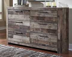 J&M Furniture - Ashley Furniture - Derekson Dresser - Six Drawer Dresser / Multi Gray - B200-31