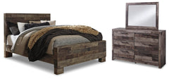 J&M Furniture - Ashley Furniture - Derekson Queen Panel Bed, Dresser and Mirror - Queen Panel Bed, Dresser and Mirror - B200B7