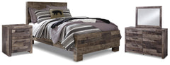 J&M Furniture - Ashley Furniture - Derekson Full Panel Bed, Dresser, Mirror and Nightstand - Full Panel Bed, Dresser, Mirror and Nightstand - B200B69