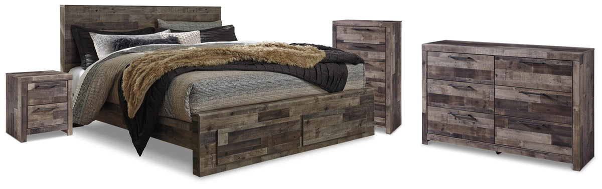 J&M Furniture - Ashley Furniture - Derekson King Panel Bed, Dresser, Chest and Nightstand - King Panel Bed, Dresser, Chest and Nightstand - B200B81
