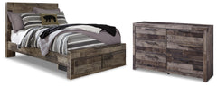 J&M Furniture - Ashley Furniture - Derekson Full Panel Storage Bed and Dresser - Full Panel Storage Bed and Dresser - B200B78