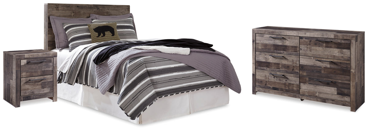 J&M Furniture - Ashley Furniture - Derekson Full Panel Headboard, Dresser and Nightstand - Full Panel Headboard, Dresser and Nightstand - B200B57