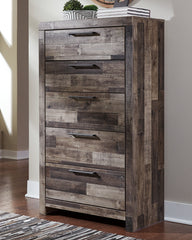 J&M Furniture - Ashley Furniture - Derekson Chest of Drawers - Five Drawer Chest / Multi Gray - B200-46