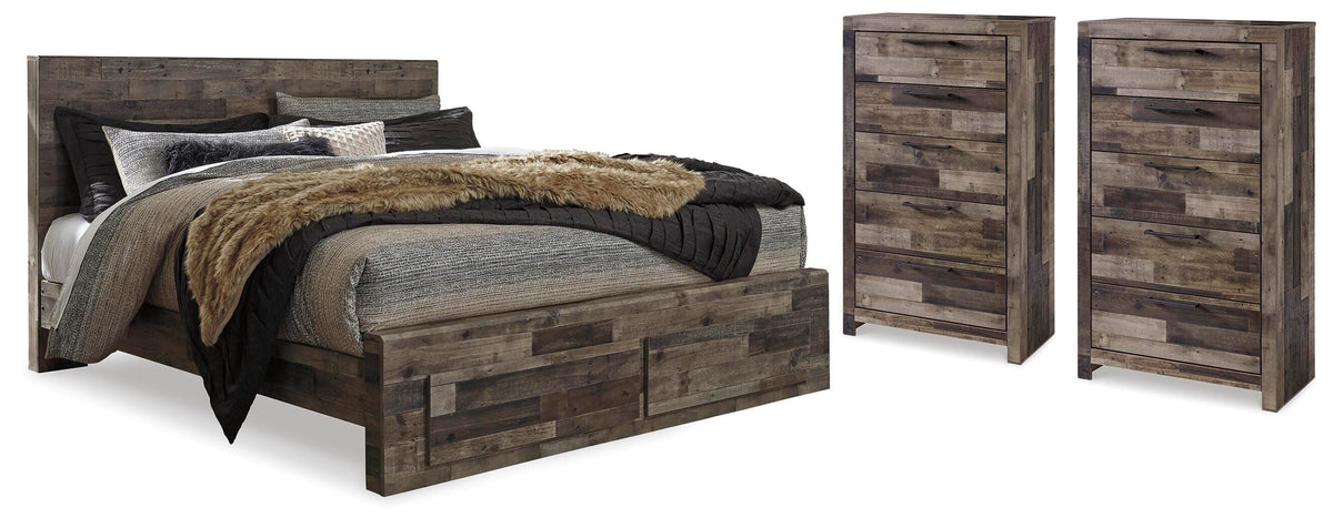 J&M Furniture - Ashley Furniture - Derekson Queen Storage Bed and 2 Chests - Queen Storage Bed and 2 Chests - B200B67