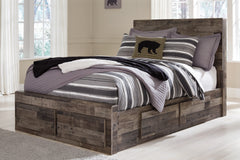 J&M Furniture - Ashley Furniture - Derekson Full Panel Bed with 6 Storage Drawers - Full Panel Bed with 6 Storage Drawers / Multi Gray - B200B10