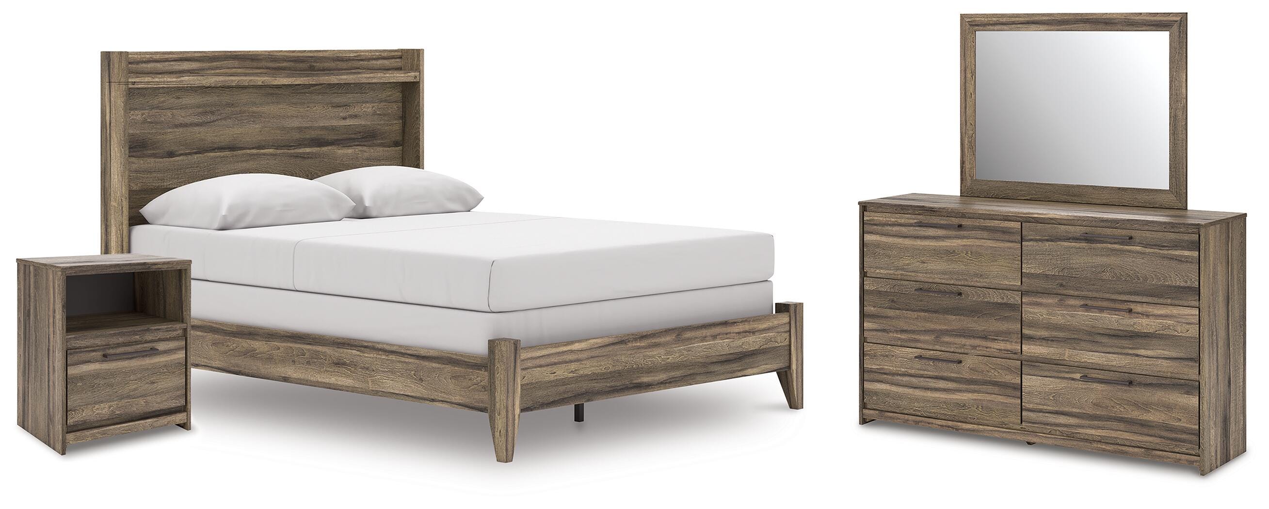 J&M Furniture - Ashley Furniture - Elbrim Queen Panel Bed, Dresser, Mirror and Nightstand - Queen Panel Bed, Dresser, Mirror and Nightstand - PCB2005B25