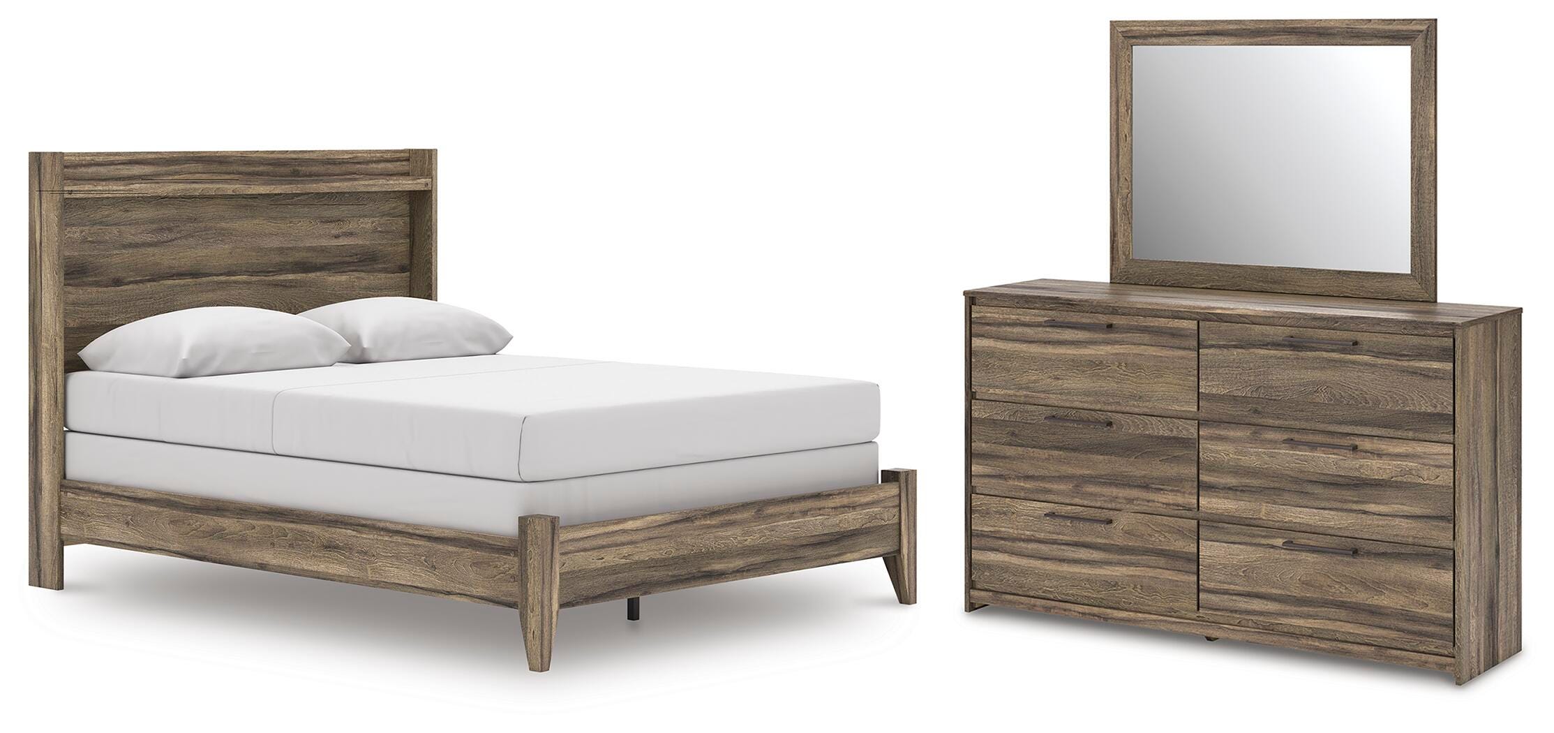 J&M Furniture - Ashley Furniture - Elbrim Queen Panel Bed, Dresser and Mirror - Queen Panel Bed, Dresser and Mirror - PCB2005B3