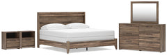 J&M Furniture - Ashley Furniture - Elbrim King Panel Bed, Dresser, Mirror and 2 Nightstands - King Panel Bed, Dresser, Mirror and 2 Nightstands - PCB2005B29