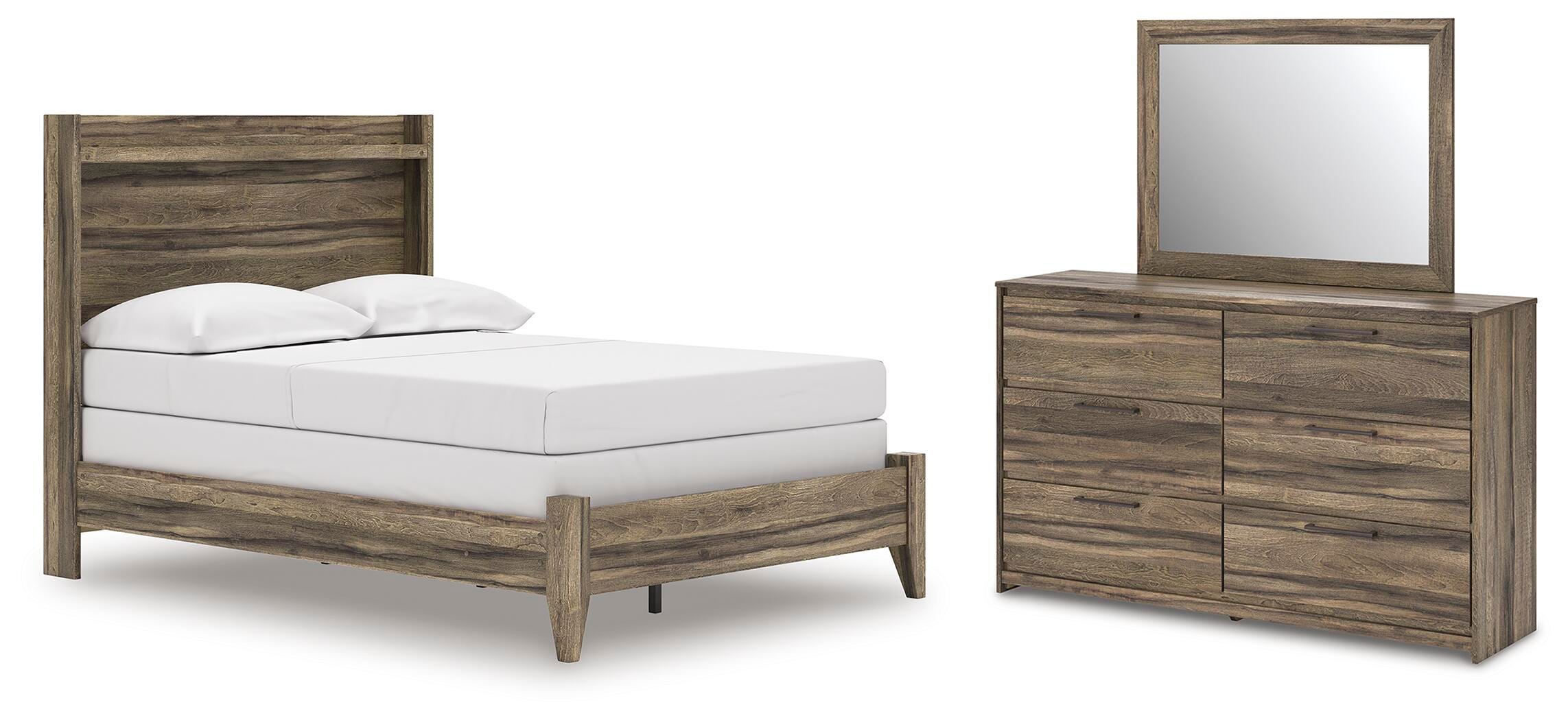 J&M Furniture - Ashley Furniture - Elbrim Full Panel Bed, Dresser and Mirror - Full Panel Bed, Dresser and Mirror - PCB2005B9