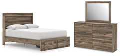 J&M Furniture - Ashley Furniture - Elbrim Queen Panel Storage Bed, Dresser and Mirror - Queen Panel Storage Bed, Dresser and Mirror - PCB2005B5