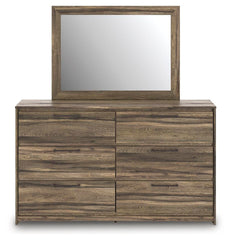 Elbrim Full Panel Storage Bed, Dresser and Mirror
