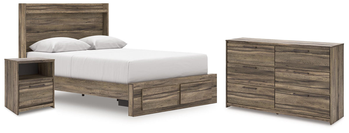 J&M Furniture - Ashley Furniture - Elbrim Queen Panel Storage Bed, Dresser and Nightstand - Queen Panel Storage Bed, Dresser and Nightstand - PCB2005B12