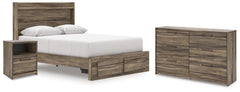 J&M Furniture - Ashley Furniture - Elbrim Queen Panel Storage Bed, Dresser and Nightstand - Queen Panel Storage Bed, Dresser and Nightstand - PCB2005B12