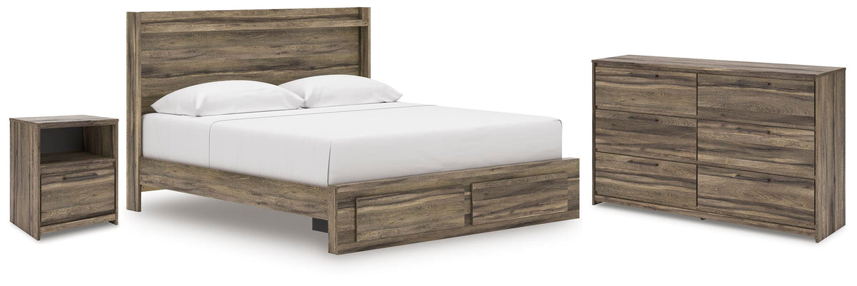 J&M Furniture - Ashley Furniture - Elbrim King Panel Storage Bed, Dresser and Nightstand - King Panel Storage Bed, Dresser and Nightstand - PCB2005B24