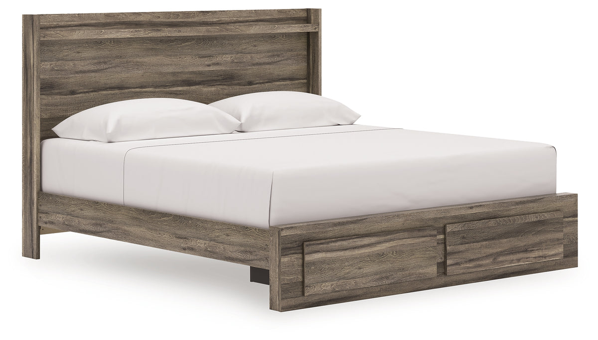 J&M Furniture - Ashley Furniture - Elbrim King Panel Storage Bed - King Panel Storage Bed / Brown - PCB2005B7