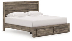 J&M Furniture - Ashley Furniture - Elbrim King Panel Storage Bed - King Panel Storage Bed / Brown - PCB2005B7
