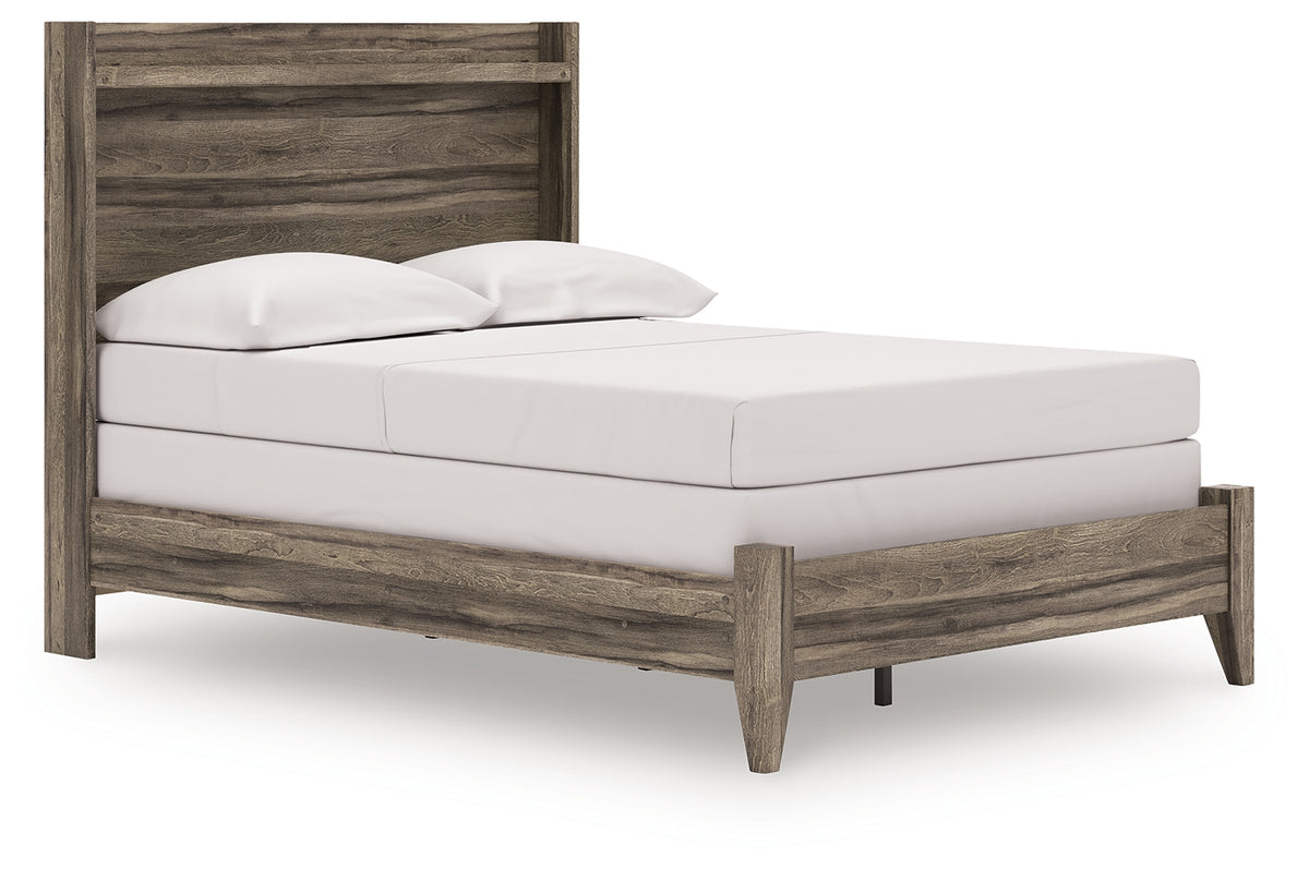J&M Furniture - Ashley Furniture - Elbrim Full Panel Bed - Full Panel Bed / Brown - PCB2005B8
