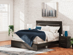 J&M Furniture - Ashley Furniture - Hollivern King Panel Bed - King Panel Bed / Dark Gray - PCB2108B8