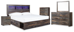 J&M Furniture - Ashley Furniture - Drystan King Storage Bed, Dresser, Mirror, Chest and Nightstand - King Storage Bed, Dresser, Mirror, Chest and Nightstand - B211B110