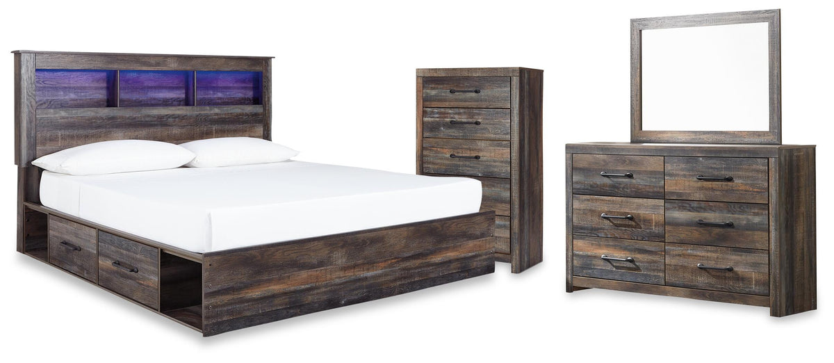 J&M Furniture - Ashley Furniture - Drystan King Storage Bed, Dresser, Mirror and Chest - King Storage Bed, Dresser, Mirror and Chest - B211B103