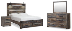 J&M Furniture - Ashley Furniture - Drystan Queen Panel Storage Bed, Dresser, Mirror and Nightstand - Queen Panel Storage Bed, Dresser, Mirror and Nightstand - B211B107
