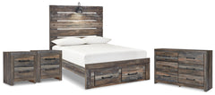 J&M Furniture - Ashley Furniture - Drystan Full Storage Bed, Dresser and 2 Nightstands - Full Storage Bed, Dresser and 2 Nightstands - B211B92
