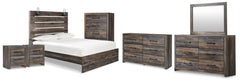 J&M Furniture - Ashley Furniture - Drystan Queen Panel Bed, 2 Dressers, Mirror, Chest and 2 Nightstands - Queen Panel Bed, 2 Dressers, Mirror, Chest and 2 Nightstands - B211B104