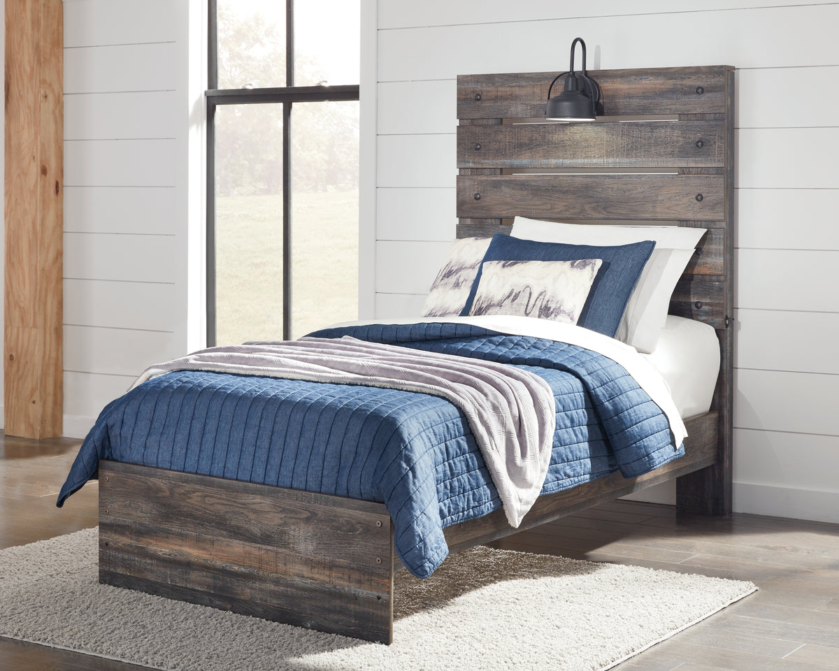 J&M Furniture - Ashley Furniture - Drystan Twin Panel Bed - Twin Panel Bed / Multi - B211B2