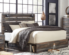 J&M Furniture - Ashley Furniture - Drystan King Panel Bed with 4 Storage Drawers - King Panel Bed with 4 Storage Drawers / Multi - B211B54