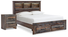J&M Furniture - Ashley Furniture - Drystan Full Bookcase Storage Bed and Nightstand - Full Bookcase Storage Bed and Nightstand - B211B122