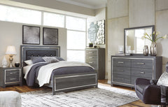 J&M Furniture - Ashley Furniture - Lodanna Queen Upholstered Panel Bed, Dresser, Mirror and 2 Nightstands - Queen Upholstered Panel Bed, Dresser, Mirror and 2 Nightstands - B214B36