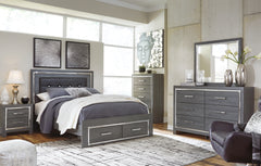 J&M Furniture - Ashley Furniture - Lodanna Queen Panel Storage Bed, Dresser, Mirror, Chest and Nightstand - Queen Panel Storage Bed, Dresser, Mirror, Chest and Nightstand - B214B37
