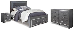 J&M Furniture - Ashley Furniture - Lodanna Queen Storage Bed, Dresser and Nightstand - Queen Storage Bed, Dresser and Nightstand - B214B53