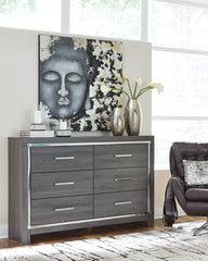 J&M Furniture - Ashley Furniture - Lodanna Dresser - Six Drawer Dresser / Gray - B214-31