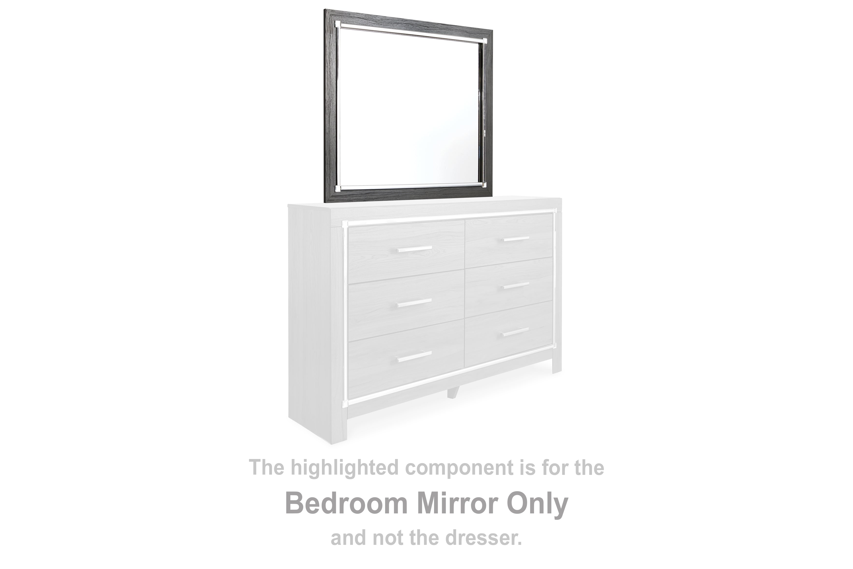 J&M Furniture - Ashley Furniture - Lodanna Bedroom Mirror - Bedroom Mirror / Gray - B214-36