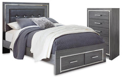 J&M Furniture - Ashley Furniture - Lodanna Queen Panel Storage Bed and Chest - Queen Panel Storage Bed and Chest - B214B55