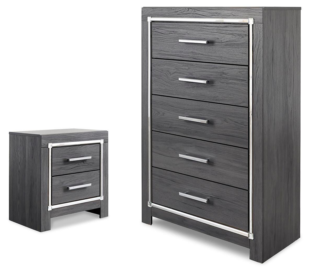 J&M Furniture - Ashley Furniture - Lodanna Chest and Nightstand - Chest and Nightstand - B214B63