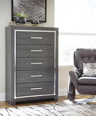J&M Furniture - Ashley Furniture - Lodanna Chest of Drawers - Five Drawer Chest / Gray - B214-46