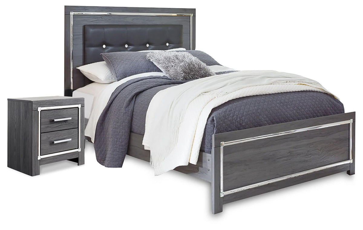 J&M Furniture - Ashley Furniture - Lodanna Queen Panel Bed and Nightstand - Queen Panel Bed and Nightstand - B214B56